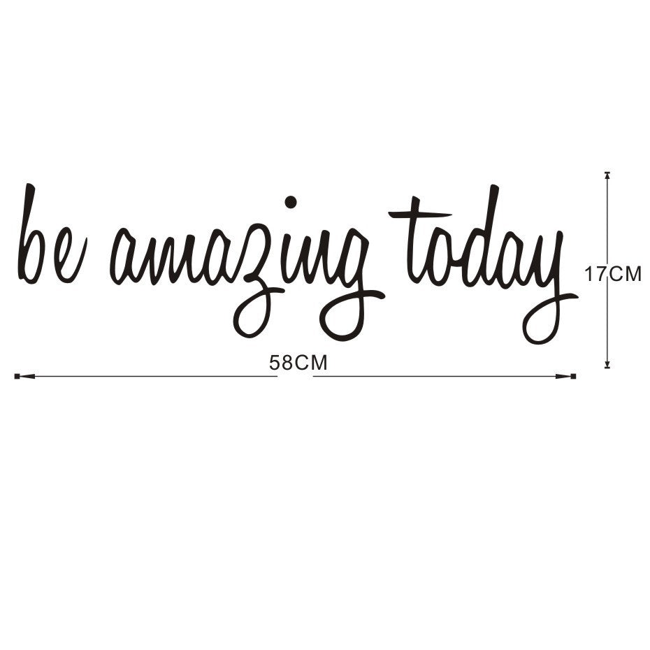 “Amazing Starts Here” – MJ's Daily Reminder Glass Stickers Wall Stickers Carved Stickers PVC