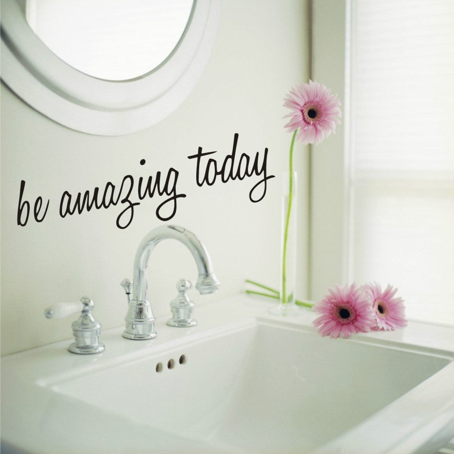 “Amazing Starts Here” – MJ's Daily Reminder Glass Stickers Wall Stickers Carved Stickers PVC