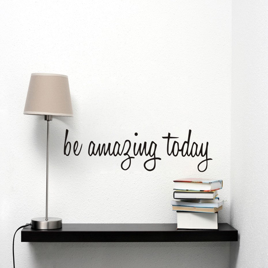 “Amazing Starts Here” – MJ's Daily Reminder Glass Stickers Wall Stickers Carved Stickers PVC