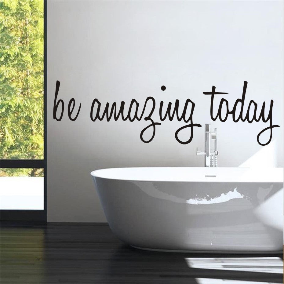 “Amazing Starts Here” – MJ's Daily Reminder Glass Stickers Wall Stickers Carved Stickers PVC