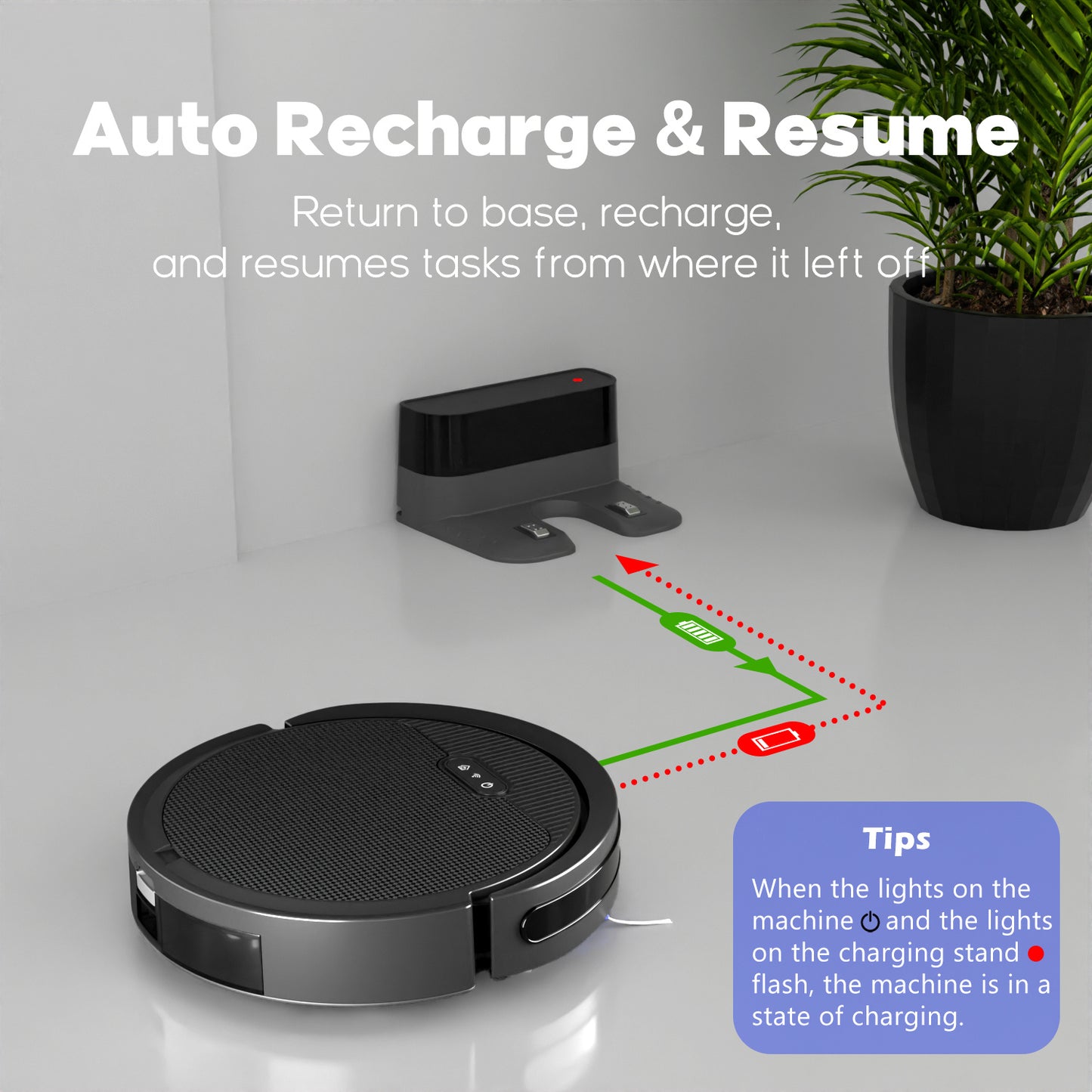 Clean Command V3 – MJHOMEFINDER 3-in-1 Smart Robot Vacuum, Mop & Sweeper (5000Pa)
