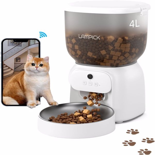Pawfect Timing – MJHOMEFINDER Smart Pet Feeder with Camera (4L)