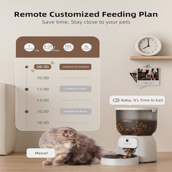Pawfect Timing – MJHOMEFINDER Smart Pet Feeder with Camera (4L)