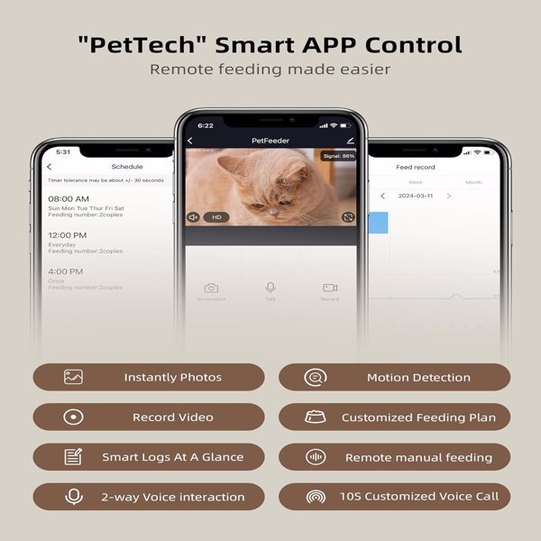 Pawfect Timing – MJHOMEFINDER Smart Pet Feeder with Camera (4L)