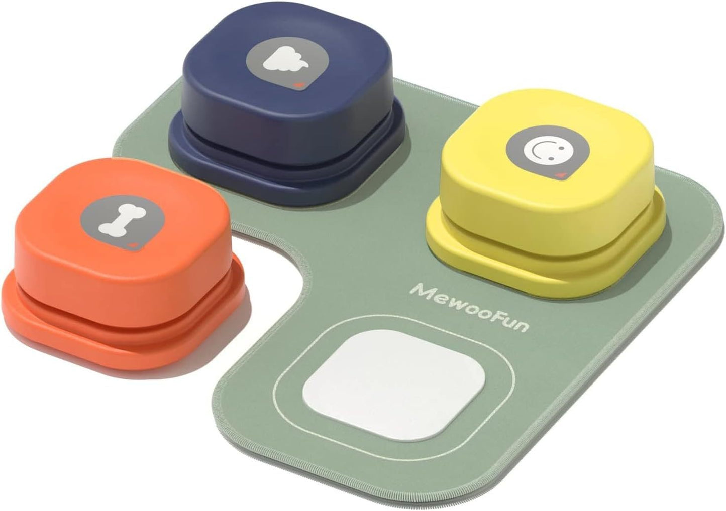 MJHOMEFINDER TalkBack Pet Button Set – 4-Piece Recordable Training Kit