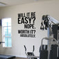 “Worth Every Wall” – MJHOMEFINDER Motivational Decorative Wall Stickers