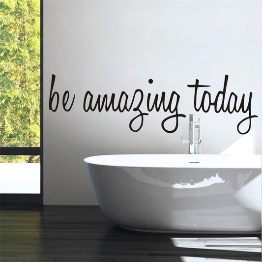 “Amazing Starts Here” – MJ's Daily Reminder Glass Stickers Wall Stickers Carved Stickers PVC