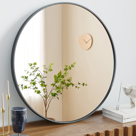 “Reflections of Success” – MJHOMEFINDER 20x30 Gold Arched Wall Mirror