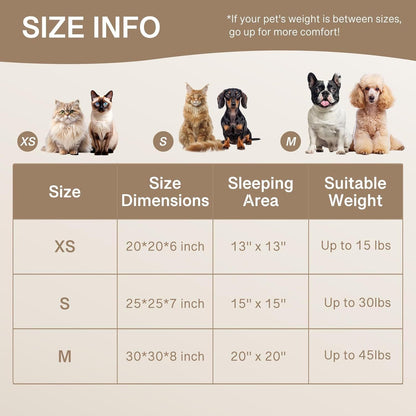 MJHOMEFINDER Cozy Paws Luxe Donut Bed – Fluffy Plush Nest for Cats & Small Pups - Grey