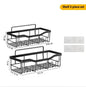 MJHOMEFINDER Carbon Steel No-Drill Hook Rack Set – Modular Wall Storage