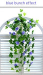 Grow Where You're Planted – MJHOMEFINDER Faux Floral Wall Simulation Plant Morning Glory Ratten