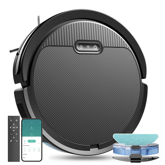 Clean Command V3 – MJHOMEFINDER 3-in-1 Smart Robot Vacuum, Mop & Sweeper (5000Pa)