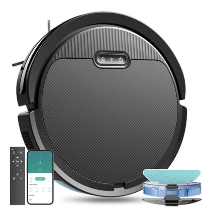 Clean Command V3 – MJHOMEFINDER 3-in-1 Smart Robot Vacuum, Mop & Sweeper (5000Pa)
