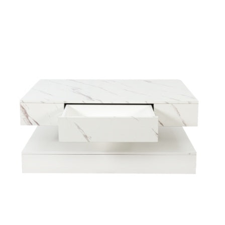 Level Up Living – MJHOMEFINDER Luxe LED Coffee Table w/ Lift-Top & Storage