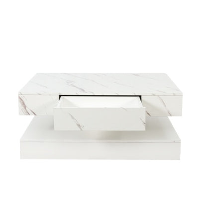 Level Up Living – MJHOMEFINDER Luxe LED Coffee Table w/ Lift-Top & Storage