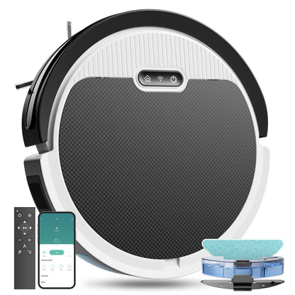 Clean Command V3 – MJHOMEFINDER 3-in-1 Smart Robot Vacuum, Mop & Sweeper (5000Pa)