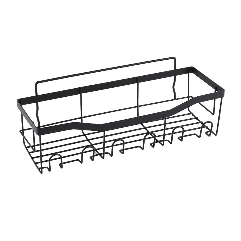 MJHOMEFINDER Carbon Steel No-Drill Hook Rack Set – Modular Wall Storage