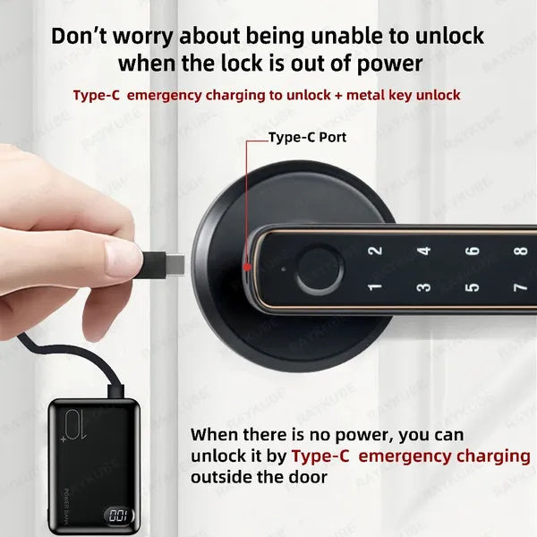 Keyless Confidence – MJHOMEFINDER Smart Fingerprint Door Lock With Lock Smart, App Control And Key Biometric Door Lock